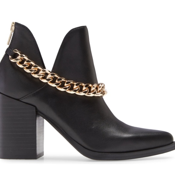 Steve Madden Chain Leather Bootie - Picture 3 of 4